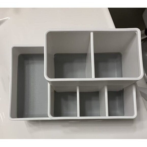 New Toothbrush Holder with Anti-Slip, Bathroom Organizer Countertop Detachable - Picture 2 of 2